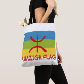 アマジグ国旗 – berber flag-Drapeau Amazigh トートバッグ (クローズアップ)