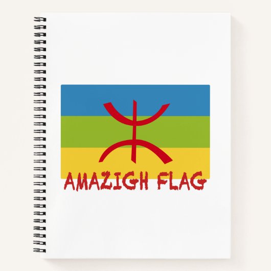 アマジグ国旗 – berber flag-Drapeau Amazigh ノートブック (正面)