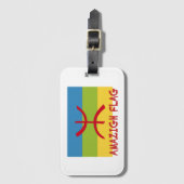 アマジグ国旗 – berber flag-Drapeau Amazigh ラゲッジタグ (正面縦)