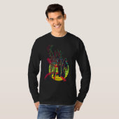 アマジグ旗 Til'lli 自由 アマジグ プライド 男性 Ta Tシャツ (正面フル)