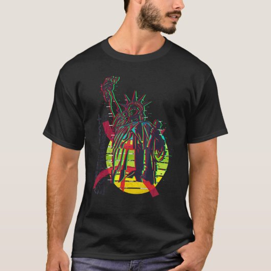 アマジグ旗 Til'lli 自由 アマジグ 誇り 男 Tシャツ (正面)