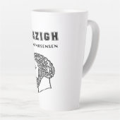 アマジグ王マッシニッサカビレアルジェリーモロッコ カフェラテマグ (右アングル)