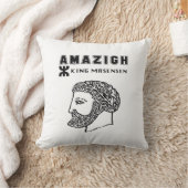アマジグ王マッシニッサカビレアルジェリーモロッコ クッション (ブランケット)