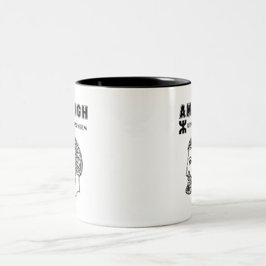 アマジグ王マッシニッサカビレアルジェリーモロッコ ツートーンマグカップ (中央)