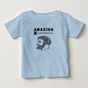 アマジグ王マッシニッサカビレアルジェリーモロッコ ベビーTシャツ