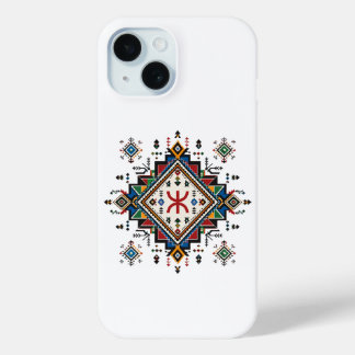アマジグ・ベルベルダイヤモンド柄フォンケース - Colorf iPhone 15ケース