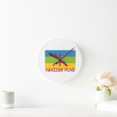 アマジー国旗 – ベルバー国旗 – ドラポーアマジー ラウンド壁時計 (ホーム)