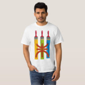 アマジ絵を描グ旗の染めブラシ Tシャツ (正面フル)
