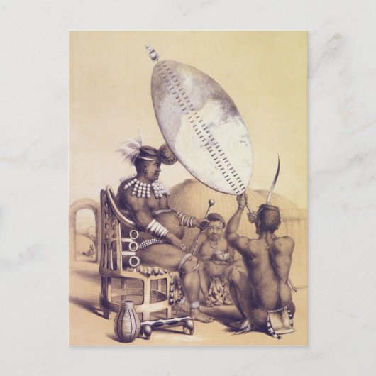 アマズル王ウンパンダ， 1849 ポストカード (正面)