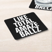 アマゼ·バルツ スクエアペーパーコースター (アングル)