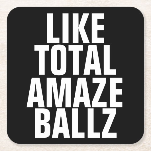 アマゼ·バルツ スクエアペーパーコースター (正面)