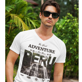 アマゾナスペルー | Rain forest, Waterfall, Bayoz, Inca Tシャツ