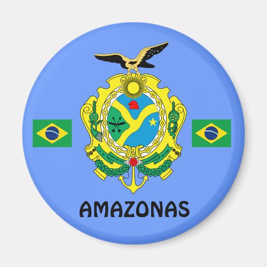アマゾナス,ブラジル州マグネットImong das Amazonas マグネット (正面)