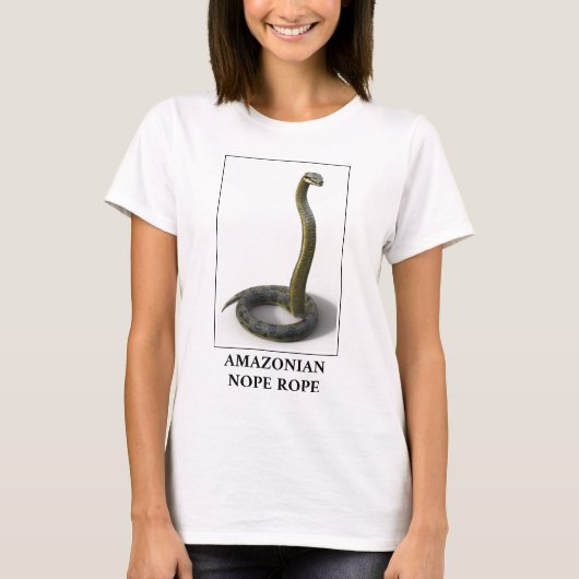 アマゾニアのロープ – アナコンダのヘビ危険 Tシャツ (正面)