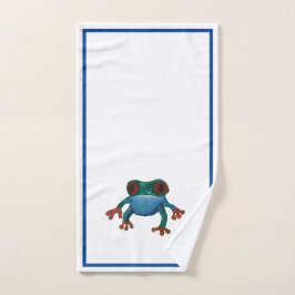 アマゾニア産のアマゾニア産のツガエル ハンドタオル