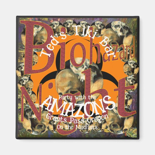 アマゾネスとの泥原でのティキバーパーティー マグネット (正面)