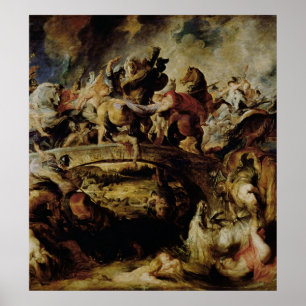 アマゾンおよびギリシャ人、c.1617の戦い ポスター
