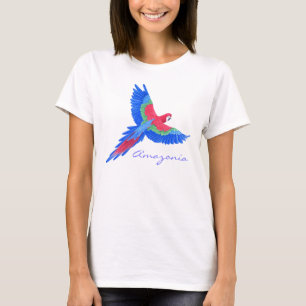 アマゾンのコンゴウインコ Tシャツ