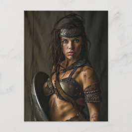 アマゾンのビルをチャネリングする女性 ポストカード