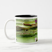 アマゾンの大スイレン、ヴィトリア·レジス ツートーンマグカップ (左)