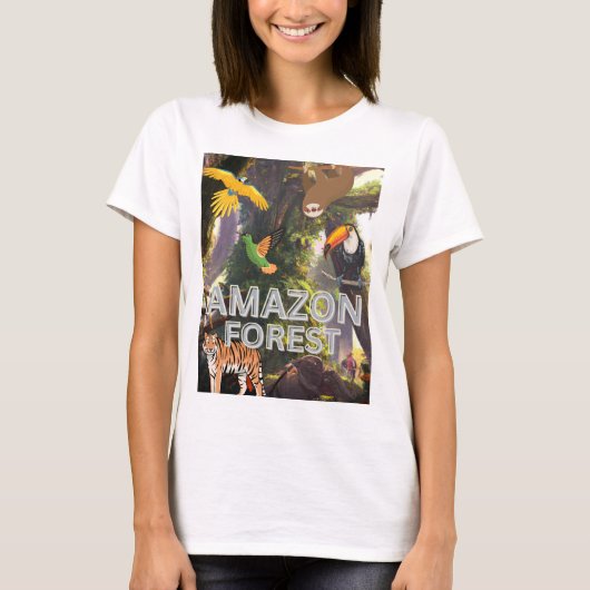 アマゾンの森 – アマゾンの雨林 Tシャツ (正面)