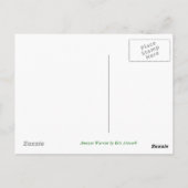 アマゾンウォリアー(顔) – はがき空白の ポストカード (裏面)