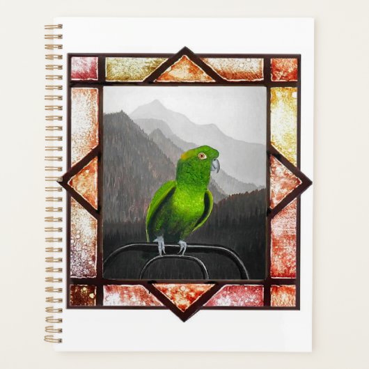 アマゾンオウムのアルド プランナー手帳 (正面)