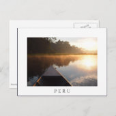 アマゾンサンライズペルー白文字ポストカード ポストカード (正面/裏面)