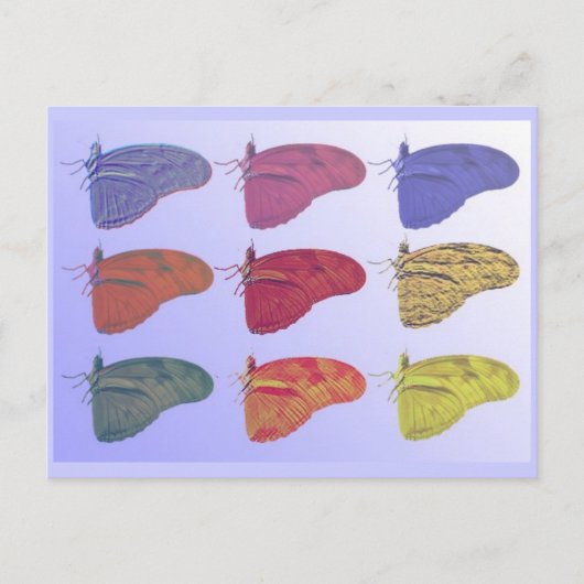 アマゾンバタフライポストカード ポストカード (正面)