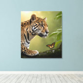 アマゾンミストのジャガー キャンバスプリント (インサイチュ (ウッドフロア))
