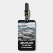 アマゾン上空の嵐のような空 ラゲッジタグ (正面縦)