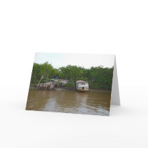 アマゾン川の支柱の家