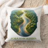 アマゾン川 クッション (ブランケット)