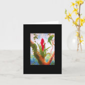 アマゾン心配のために作成される元の芸術 カード (黄色い花)