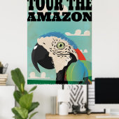 アマゾン ビンテージ 旅行ポスター ポスター (ホームオフィス)