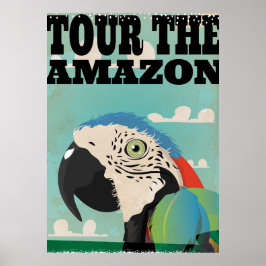 アマゾン ビンテージ 旅行ポスター ポスター