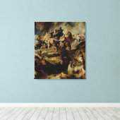 アマゾーンとギリシャの戦い, c.1617 キャンバスプリント (インサイチュ (ウッドフロア))