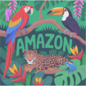 アマゾ鮮やかンレインフォレスト新学期シール シール (正面)