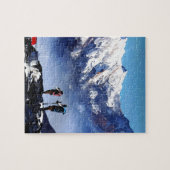 アマダブラムピークエベレストマウンテンのパノラマビュー ジグソーパズル (横)