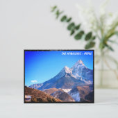 アマダブラム、ハウス、エベレストのトレイルビュー – ネパール ポストカード (スタンド正面)
