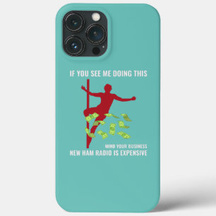 アマチュアハムラジオ・オペレーター・ダンスダおもしろいンサー iPhone 13 PRO MAXケース