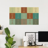 アマチュアラジオポップ・アートのアート ポスター (ホームオフィス)