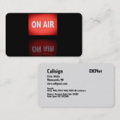 アマチュアラジオ 名刺 (正面/裏面)