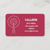 アマチュアラジオ 名刺 (正面)