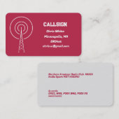 アマチュアラジオ 名刺 (正面/裏面)