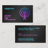 アマチュアラジオ 名刺 (正面/裏面)