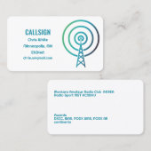 アマチュアラジオ 名刺 (正面/裏面)