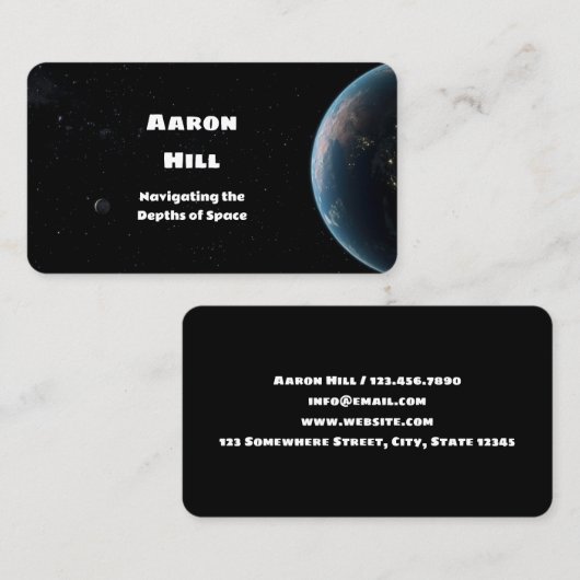 🌟アマチュア天文学者 名刺 (正面/裏面)