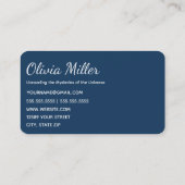 アマチュア天文学者 名刺 (裏面)