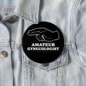 アマチュア婦人科医Tシャツ 缶バッジ (インサイチュ)